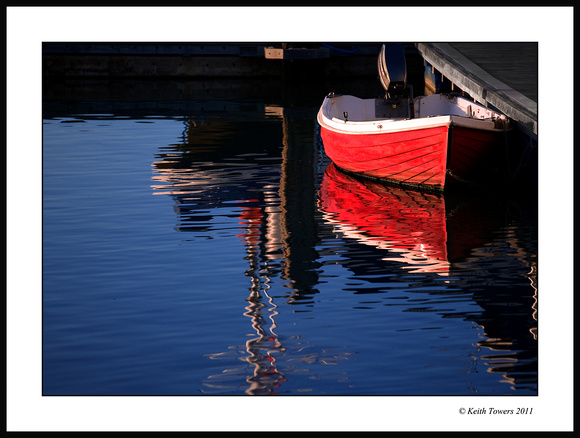 Red Boat And Reflections - Bembridge Harbour IW