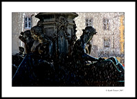 Fountain at Rossio Square - Lisbon Portugal